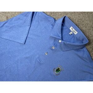 Peter Millar Summer Comfort Kingsley Club Polo Shirt Men's XL Stretch Golf Blue